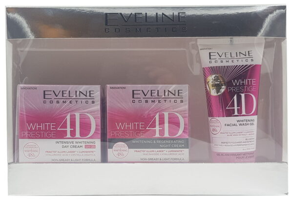 Eveline Prestige 4D Gift Set White Day Cream Night Cream And Face Wash Buy online in Pakistan on Saloni.pk 68507.1620376909.1280.1280 jumabazar -