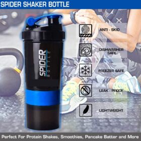 Buy Combo of Spider Protein Shaker Bottle 500ML With 2 Storage Extra Compartment All Over In Lahore Pakistan 2021, www.arnutrition.pk iS The Best Food Supplements Store In Lahore Pakistan 9